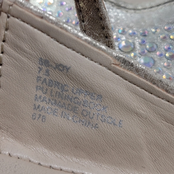 Betsey Johnson Joy Champagne Rhinestone Ballet Flats Womens Size 7.5 - Picture 8 of 10